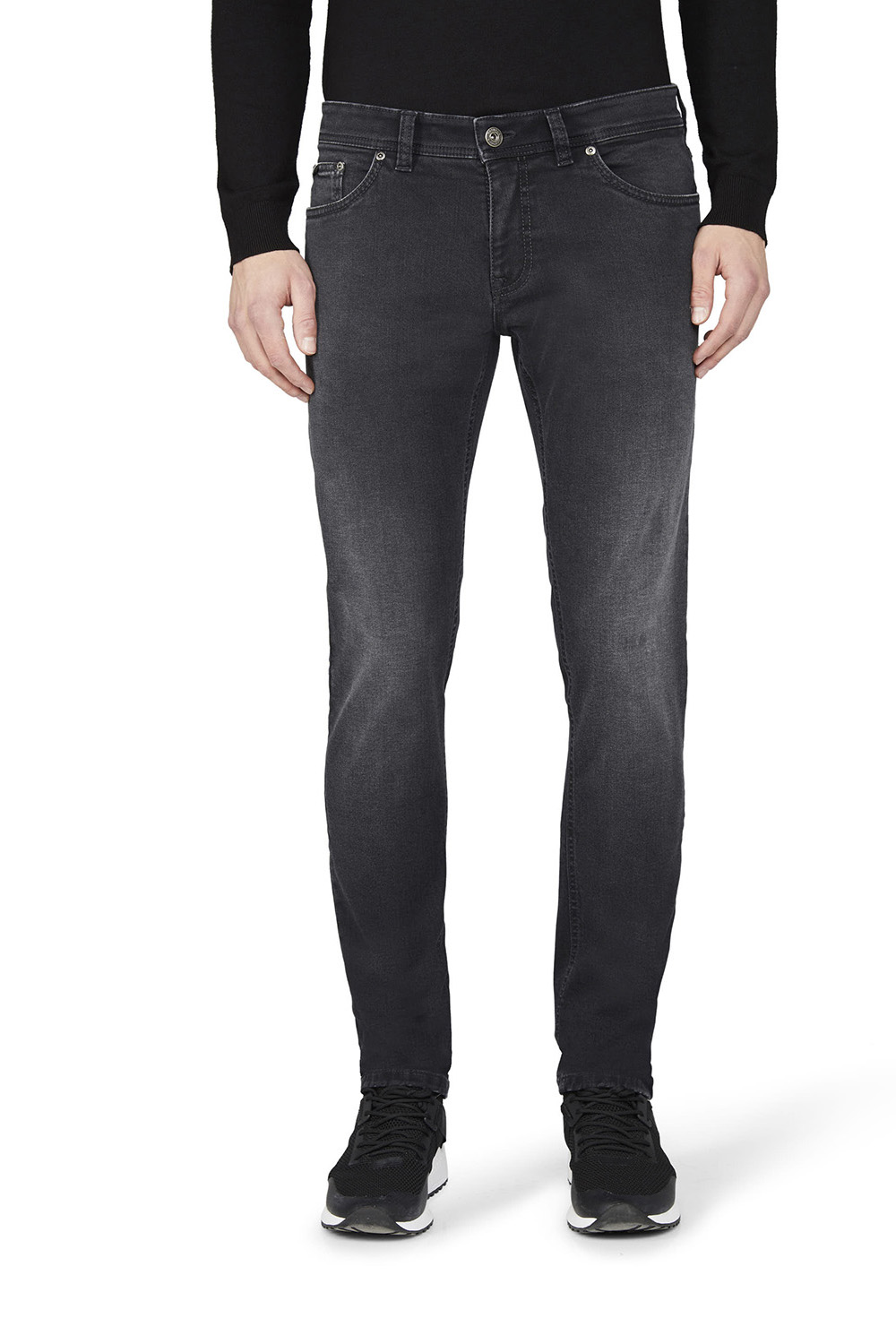 Gardeur - Sandro Slim Fit 5-Pocket Jeans Zwart - 42/32 - Heren