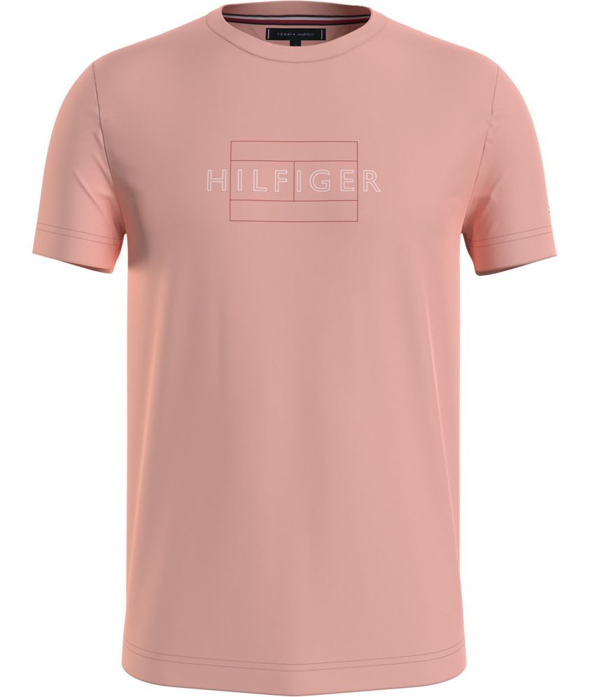 Tommy Hilfiger - T-shirt Linear Flag Tee - XXL - Heren
