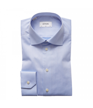 Eton Business Slim Fit Overhemd Lichtblauw