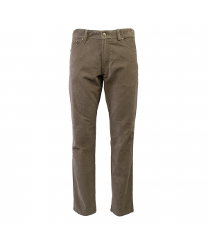 Duetz 1857 5-pocket jeans in stretch mini cord Beige
