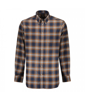 Eagle & Brown Button Down Flannel Overhemd Bruin