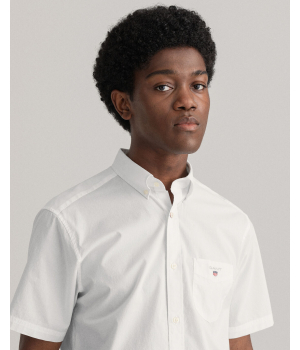 Gant Casual Poplin Overhemd Wit