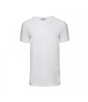 Slater T-shirt Basic Ronde Hals 2-pack Wit