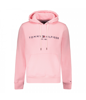 Tommy Hilfiger Fleece Hoodie met Logo Classic Pink