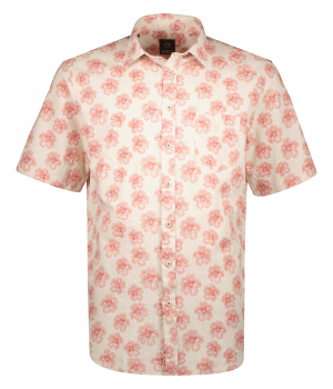Eagle & Brown Raspberry Overhemd met Print Lichtoranje