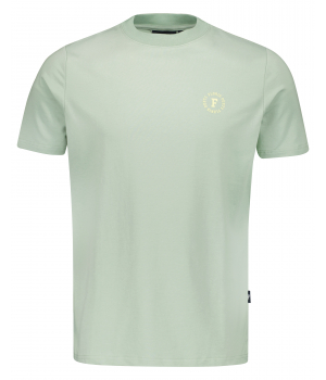 Floris Duetz Basic Stretch T-shirt met Logo Ocean