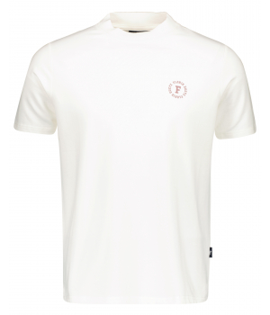 Floris Duetz Basic Stretch T-shirt met Logo Wit