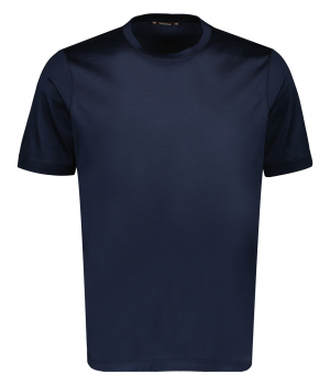 T-shirt Korte Mouw in Katoen Donkerblauw