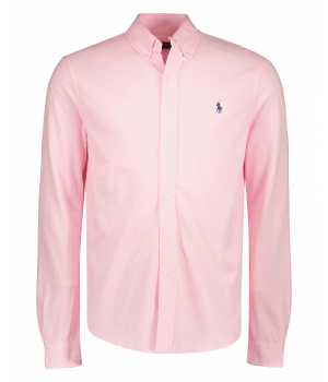 Ralph Lauren Piqué Katoenen Overhemd Roze