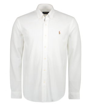 Ralph Lauren Katoenen Jersey Overhemd Wit