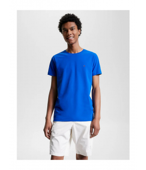 Tommy Hilfiger Slim Fit T-shirt met Logo Ultra Blue
