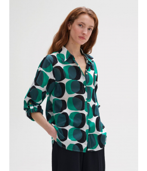 Fumine Witty Blouse Deep Teal