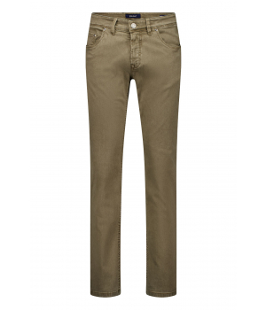 Gardeur Sandro-1 Slim Fit 5-Pocket Jeans Donkerbruin