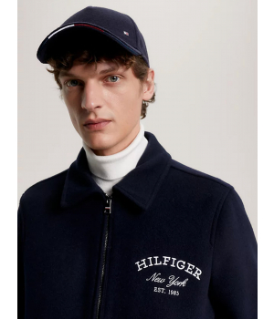 Tommy Hilfiger Wol Look Pet Donkerblauw