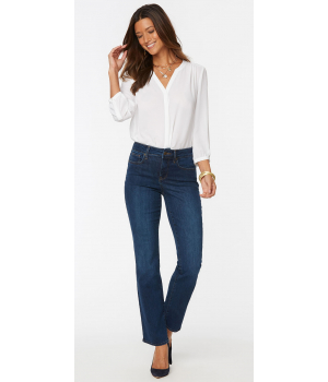 Marilyn Straight Jeans Blauw Premium Denim