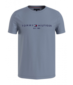 Tommy Hilfiger Slim Fit T-shirt met Logo Blauw