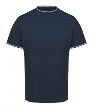 Duetz 1857 Katoen-modal-zijde T-shirt Donkerblauw