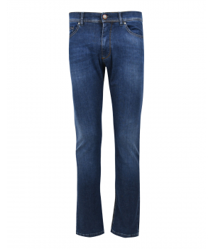 Eagle & Brown Hyperflex Stretch katoenen Jeans Denim Blauw