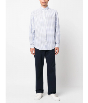 Ralph Lauren Classic Oxford Overhemd Wit Blauw