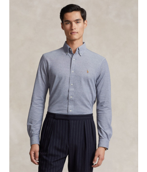 Ralph Lauren Oxford Mesh Overhemd Newport Navy