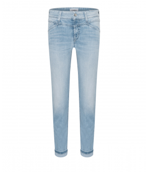 Cambio Parla Seam Cropped Jeans Super Bleached