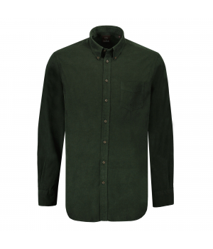 ultrafine corduroy overhemd groen