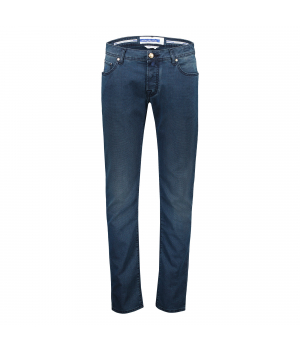 Jacob Cohen jeans Nick slim limited edition canvas katoen stretch blauw