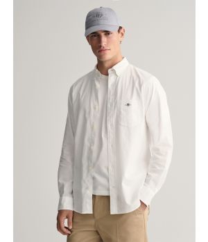 Gant Katoen Linnen Overhemd White