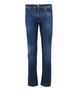 Eagle & Brown Hyperflex Stretch katoenen Jeans Denim Blauw