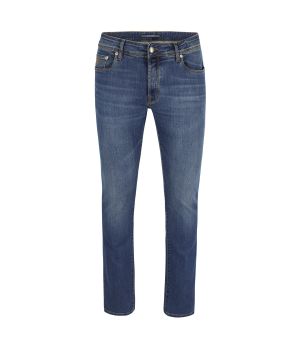 jeans in blauwe denim in used wassing