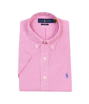 Ralph Lauren Geruit Overhemd Roze